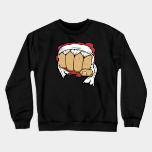 bloody fist fight Crewneck Sweatshirt